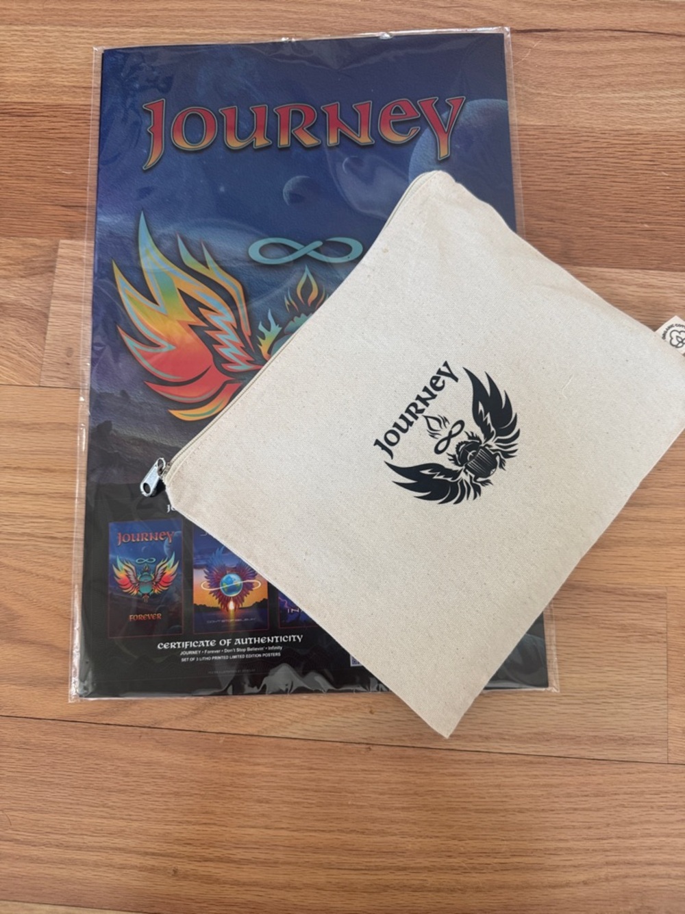 Journey Logo Canvas Pouch with Journey Print